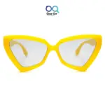 Trending Vibrant Yellow UV-400 CatEye Sunglasses |OscarEye|