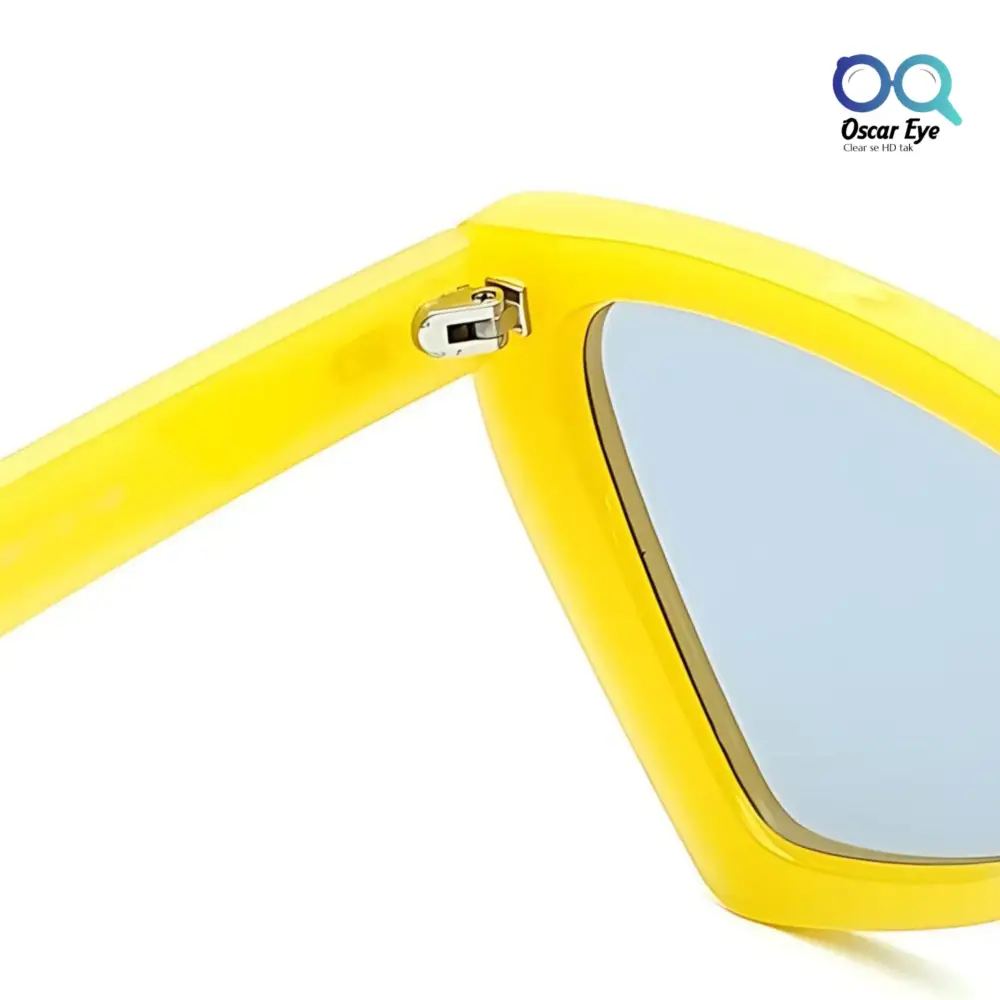 Trending Vibrant Yellow UV-400 CatEye Sunglasses |OscarEye|