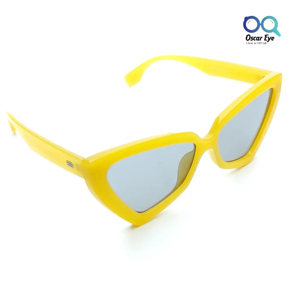 Trending Vibrant Yellow UV-400 CatEye Sunglasses |OscarEye|