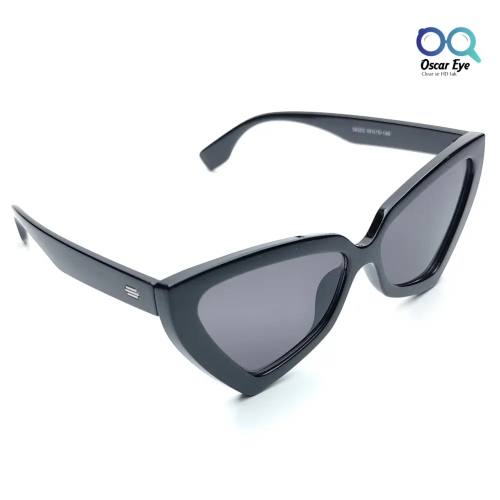 Retro Black UV-400 CatEye Sunglasses |OscarEye|