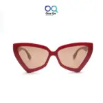 Retro Red & Pink UV-400 Large CatEye Sunglasses |OscarEye|