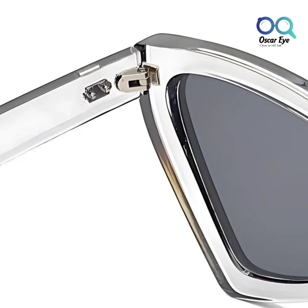 Retro Transparent Grey UV-400 CatEye Sunglasses |OscarEye|