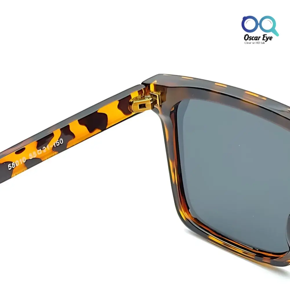 Retro Leopard Print UV-400 Square Sunglasses |OscarEye|