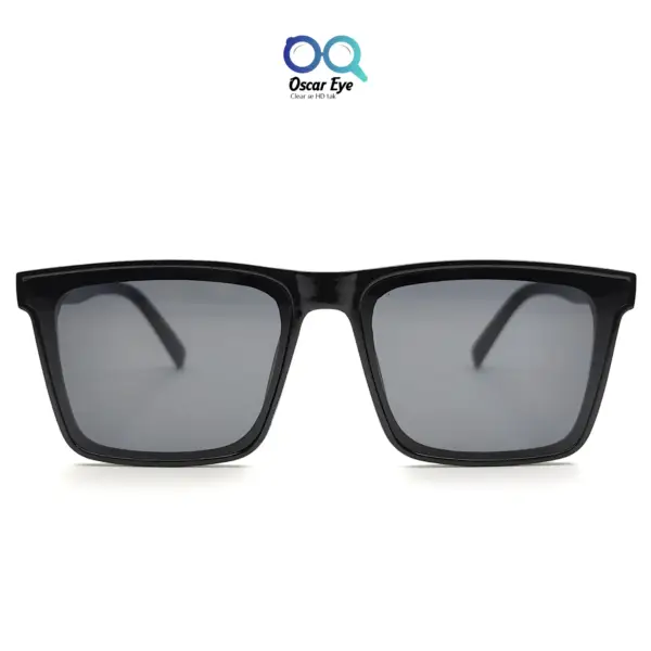 Retro Black UV-400 Square Sunglasses |OscarEye|