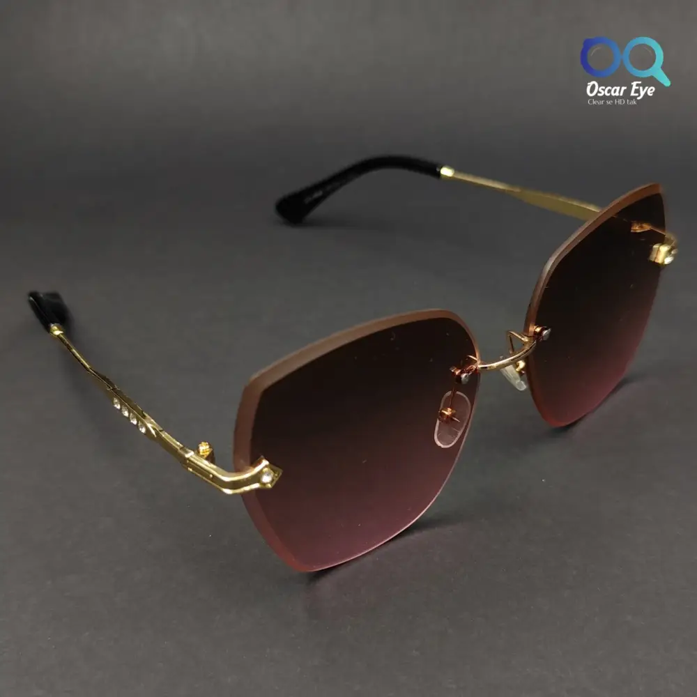 Pink Brown Retro Square Over size Butterfly Sunglasses |OscarEye|