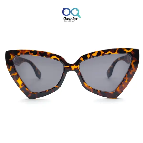 Retro Leopard Print Large CatEye UV-400 Sunglasses |OscarEye|