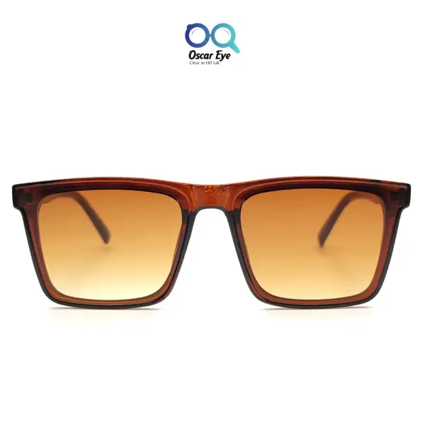 Retro Brown Square UV-400 Sunglasses |OscarEye|