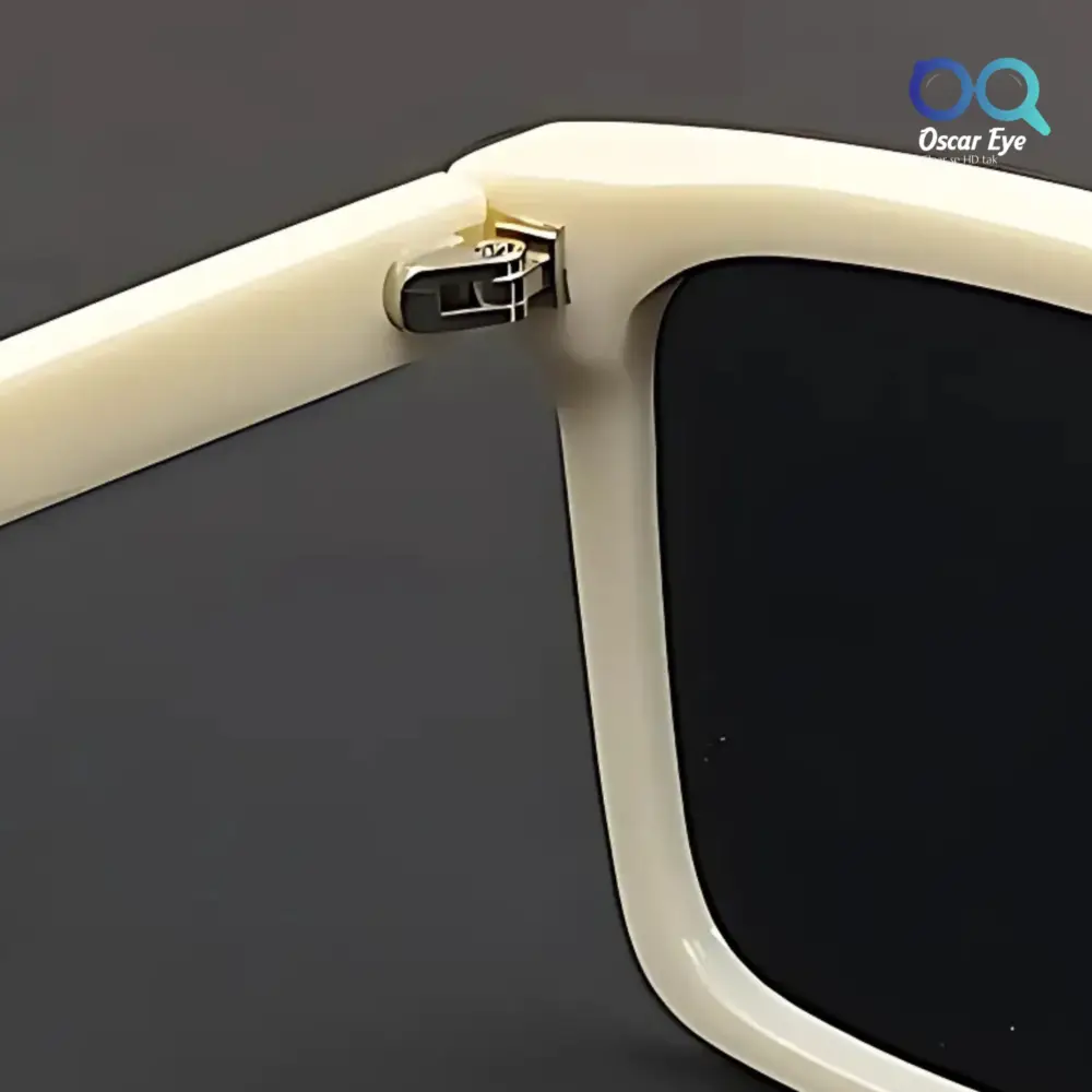 Retro Pure White UV-400 Square Sunglasses |OscarEye|