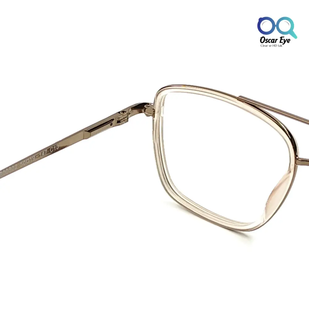 Light Pink Square Tony Stark Style Computer Eyeglasses |OscarEye|