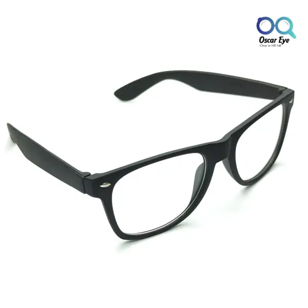 Rubber Matte Black Wayfair Square Eyeglasses |OscarEye|