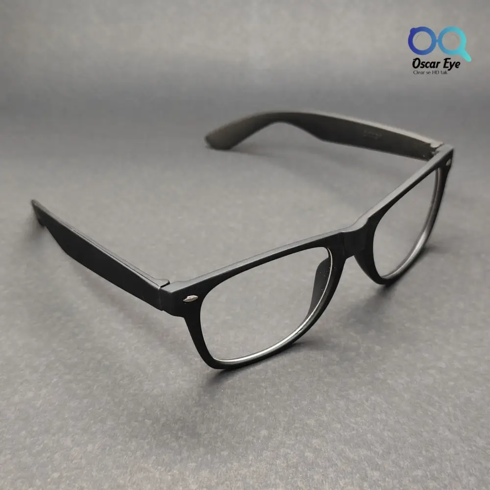 Rubber Matte Black Wayfair Square Eyeglasses |OscarEye|