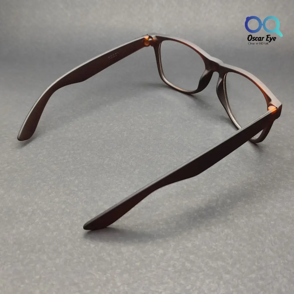 Rubber Matte Brown Wayfair Square Eyeglasses |OscarEye|