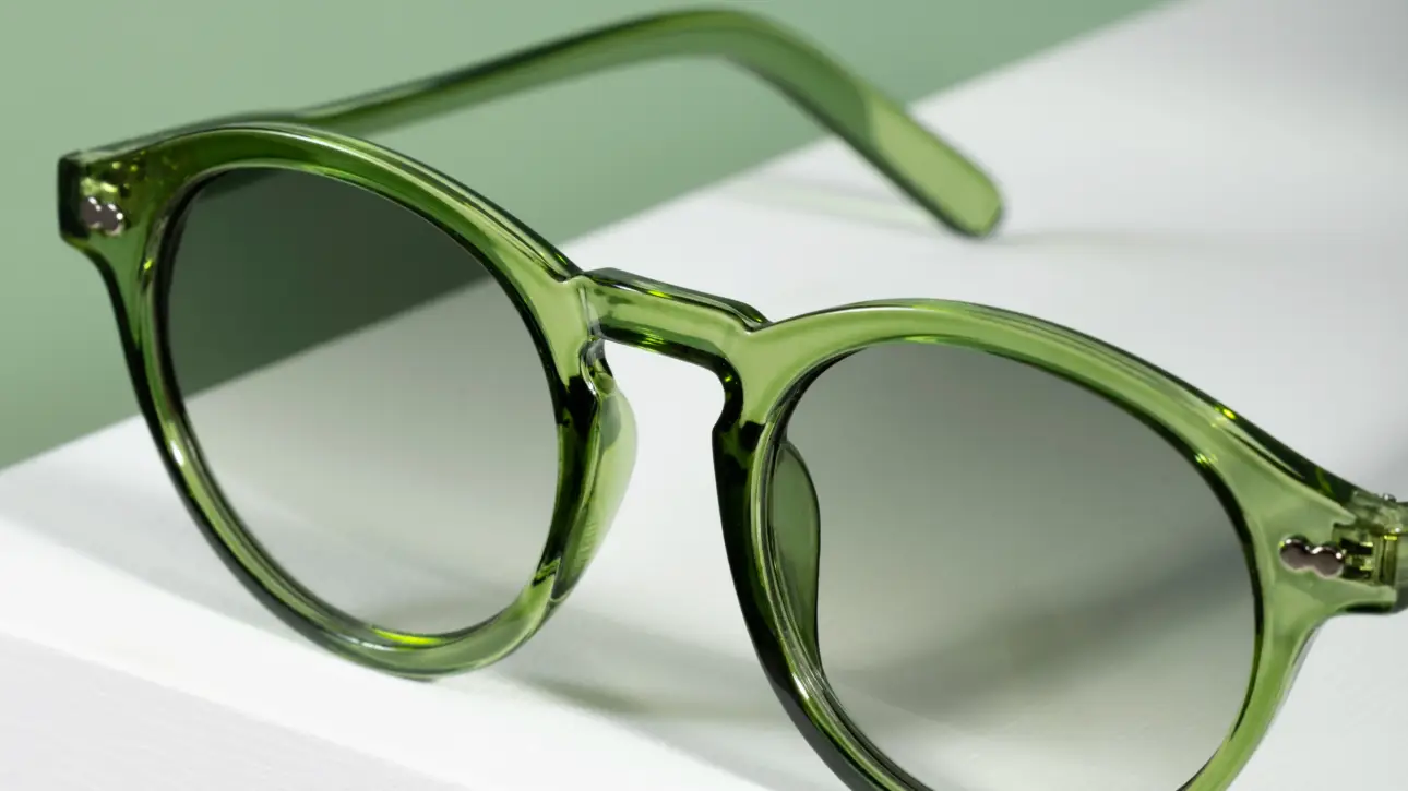 Green round Sunglasses