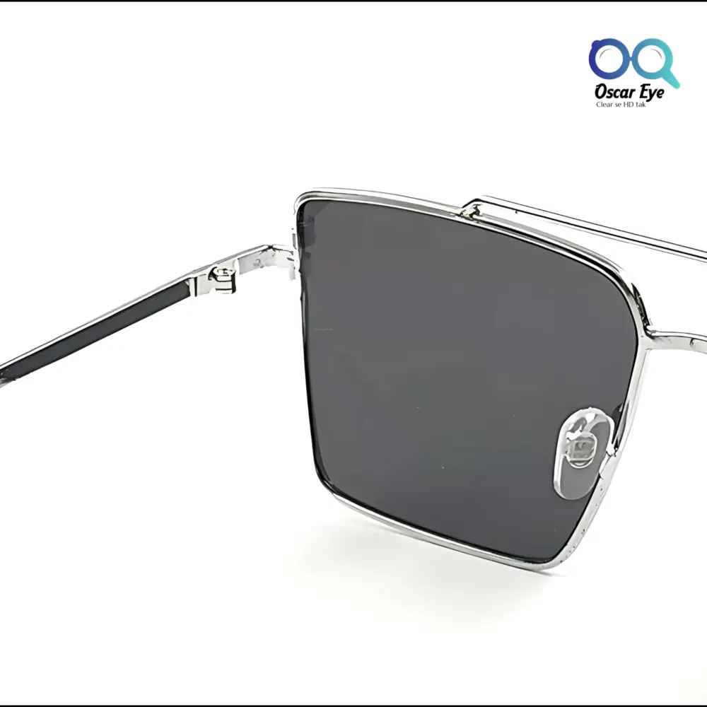 Silver Black new launched UV-400 Large Sunglasses |OscarEye|