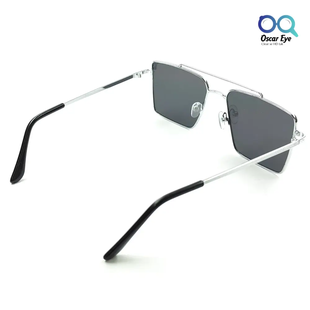 Silver Black new launched UV-400 Large Sunglasses |OscarEye|