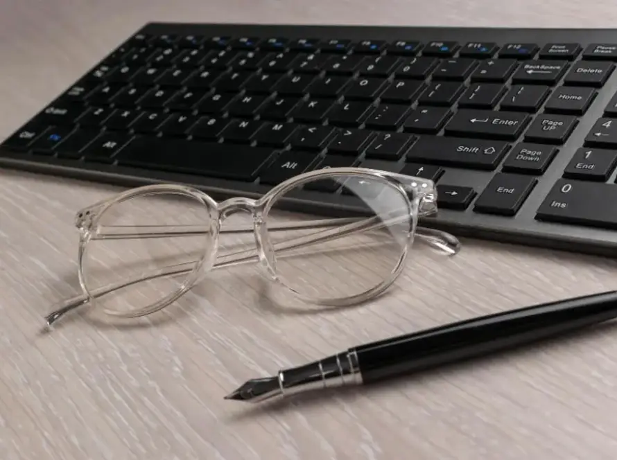 transparent computer glasses