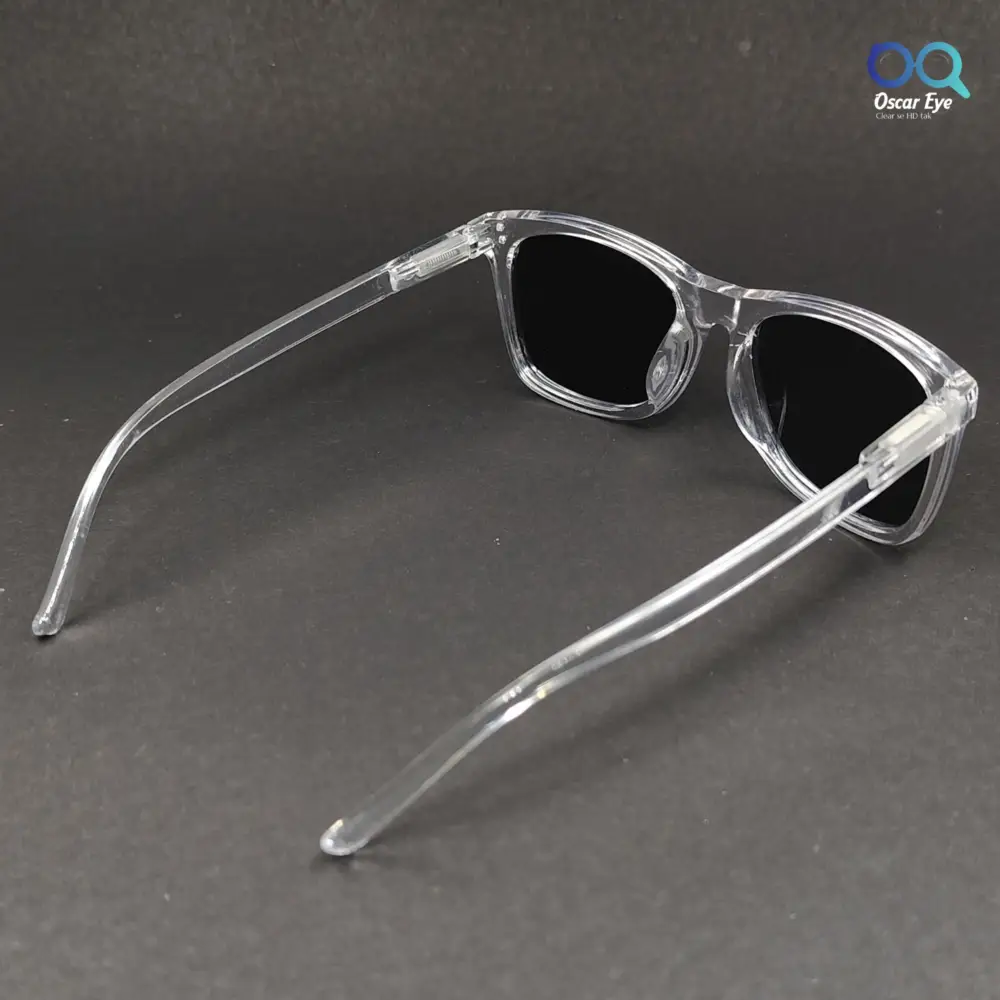 Clear Transparent Wayfarer UV Protected Power Sunglasses |OscarEye|