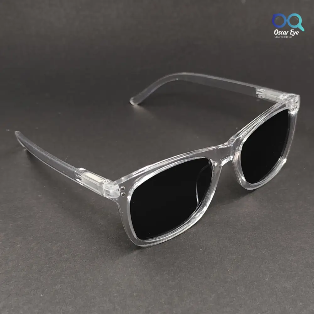 Clear Transparent Wayfarer UV Protected Power Sunglasses |OscarEye|