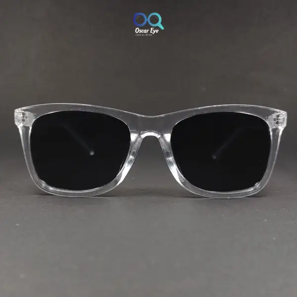 Clear Transparent Wayfarer UV Protected Power Sunglasses |OscarEye|