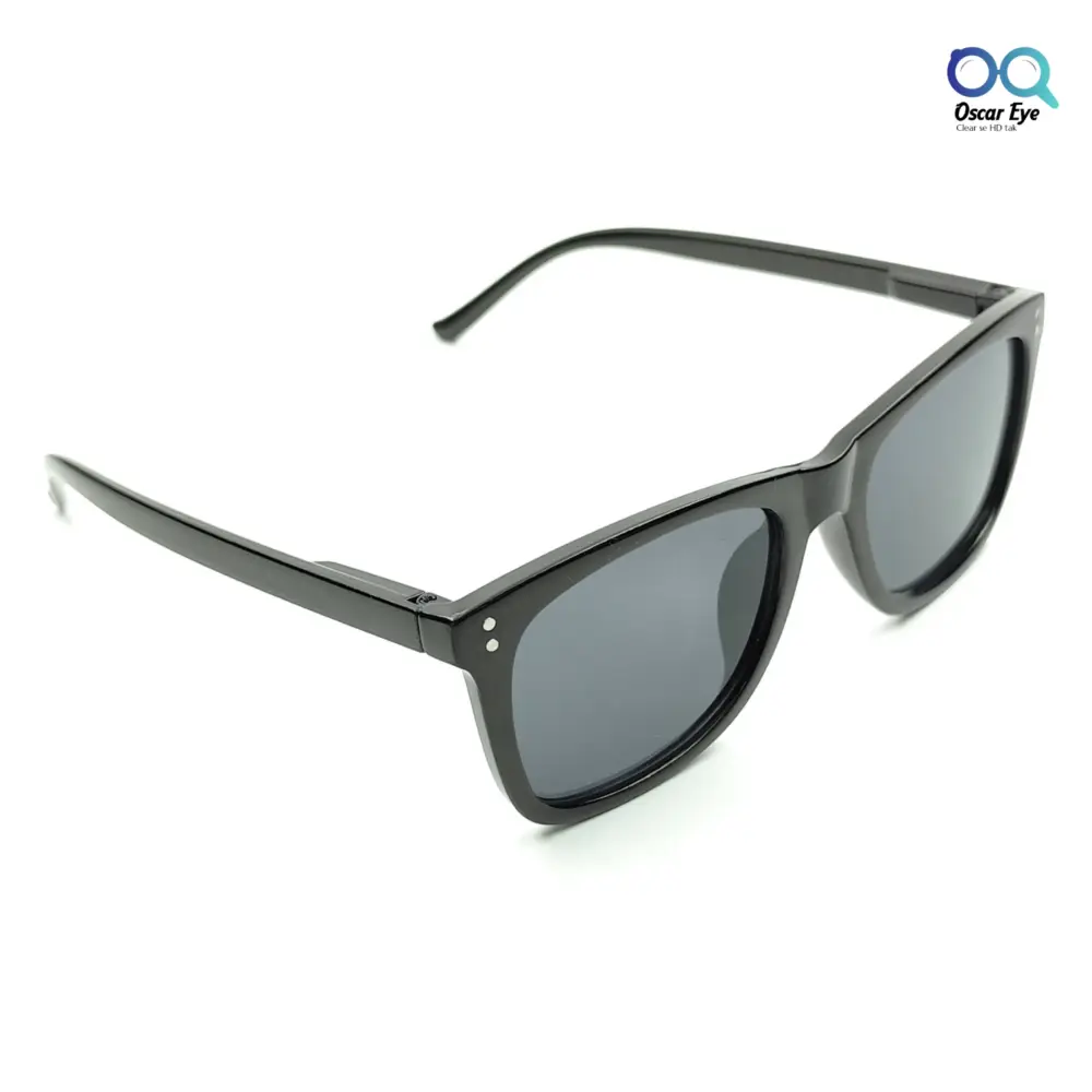 Glossy Black Wayfarer UV400 Protected Power Sunglasses |OscarEye|