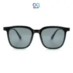 Black Retro Square UV400 Protected Power Sunglasses |OscarEye|