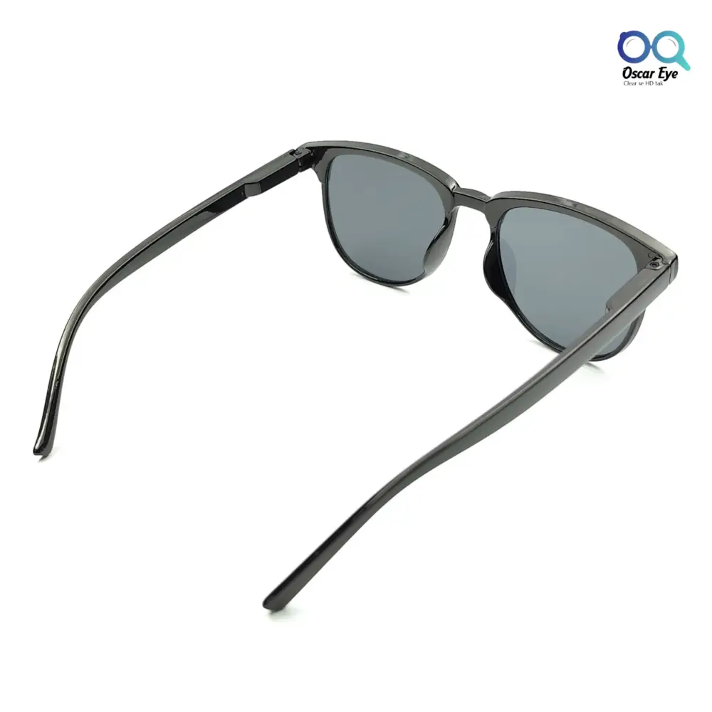 Glossy Black Clubmaster UV400 Protected Power Sunglasses |OscarEye|