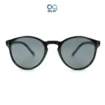 Glossy Black Panto Round UV-400 Protected Power Sunglasses |OscarEye|