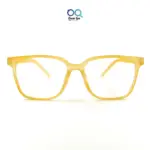 Matte Orange retro square wayfarer eyeglasses with UV protection |OscarEye|