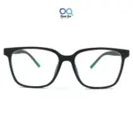 Matte Black retro square wayfarer eyeglasses with UV protection |OscarEye|