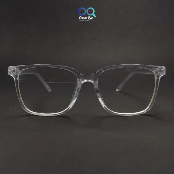 Clear Transparent wayfarer computer glasses with UV 400 protection |OscarEye|