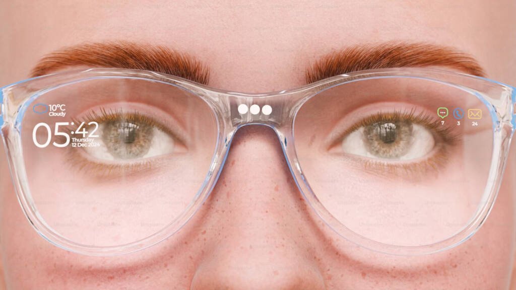 Girl Wearing Clear Lenses